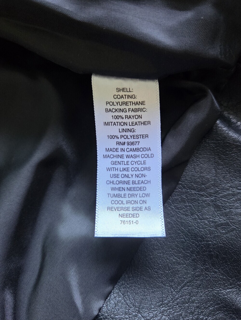 A.n.a Faux Leather Black Moto Jacket - Picture 8 of 8
